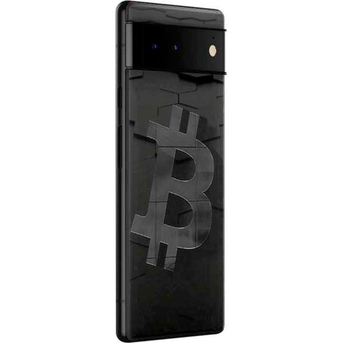 Bitcoin Textured Logo Google Pixel 6 Skin